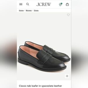 J. Crew Black Leather Loafers